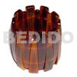 Amber Horn Elastic Bangle /