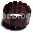 Elastic Capsule Amber Horn Bangle