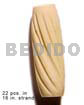 Natural Bone Tube Groove 19mmx8mm