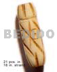 Natural Bone Tube Groove 19mmx8mm