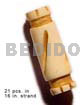 Natural Bone Tube Groove 19mmx8mm