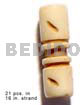 Natural Bone Tube Groove 19mmx8mm