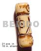 Natural Bone Tube Groove 19mmx8mm