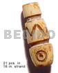 Natural Bone Tube Groove 19mmx8mm
