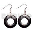 Dangling 35mm Ring Black Horn