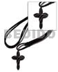 Carved Carabao Horn Twisted Cross