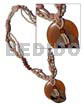 50mm Round Amber Horn &