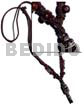 Tribal Carved 40mmx12mm Wooden Pendant