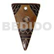 Aztec Carving Antique Natural Horn