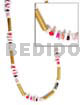 Bamboo/white Shell/beads Combination