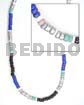 4-5mm Silver/light And Dark Blue