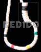 Graduted White Shell In Rasta