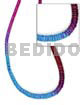7-8mm Graduated Tie Dye Maroon/blue/pink