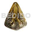 Blacklip Pointed Teardrop Carving 45mm