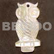 Owl MOP Carving 40mm