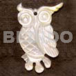 Owl MOP Carving 40mm