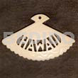 Fan Melo Text Carving 40mm