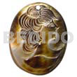 Oval Black Lip Tiger Lady