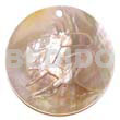 60mm MOP Round Japanese Calligraphy
