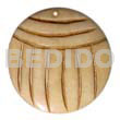 40mm Round Grooved Natural White