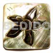 Square 35mmx35mm Blacklip Flower Skin
