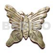 45mm Carved Blacklip Butterfly