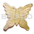 45mm Carved MOP Butterfly