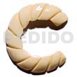 40mm Grooved Nat. White Bone