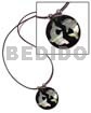 Round 40mm Inlaid Hammershell Twin