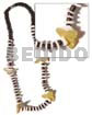 4-5mm Coco Pokalet. Black White