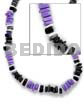 Sq Cut Lavender/black/nat Combination White