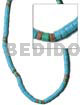 4-5mm Coco Heishe Blue Green/brown/green