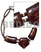 2-3mm Coco Heishe Tiger Choker