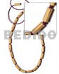 Bamboo Macramie Striped Wood Burning