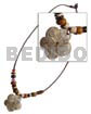 Wax Cord Coco Pokalet/wood Beads