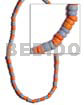4-5mm Orange/aqua Blue Coco Combination
