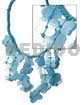 Subdued Blue Macrame Dyed Dangling