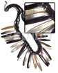 Black 12mm Flat Macrame Dangling