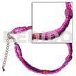 2 Rows Violet 2-3mm Coco