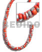 4-5mm Coco Pokalet. Red Orange