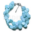 3 Rows Aqua Blue Coco
