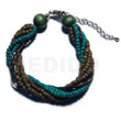 Twisted 3 Rows 4-5mm Coco