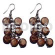 Dangling 10mm Nat. Brown Coco