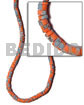 4-5mm Coco Heishe Orange Splashing