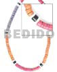 4-5 Mm Coco Heishe Blue/orange/red