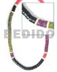 4-5mm Coco Heishe Black/khaki Grn/red