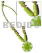 2 Layer Knotted Lime Green