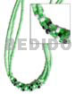 3 Rows Pastel Green Coco