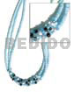 3 Rows Pastel Blue Coco