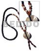 4-5mm Black Coco Pokalet. Wood